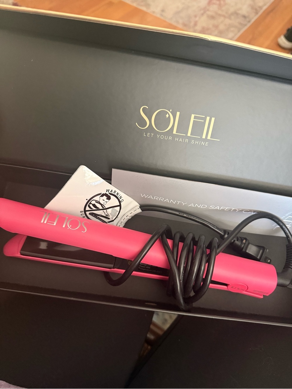 Pink Ceramic Hair Straightener - Salon Performance Flat Iron